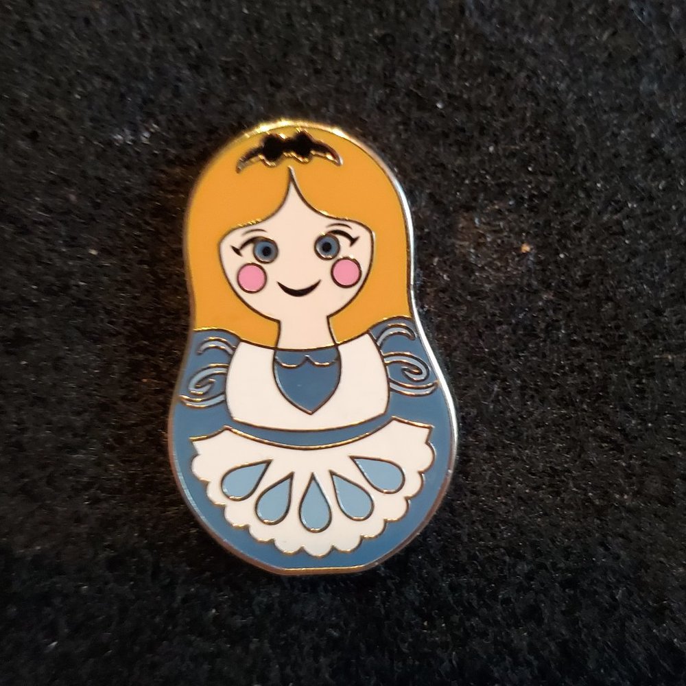 Alice Nesting Doll pin
